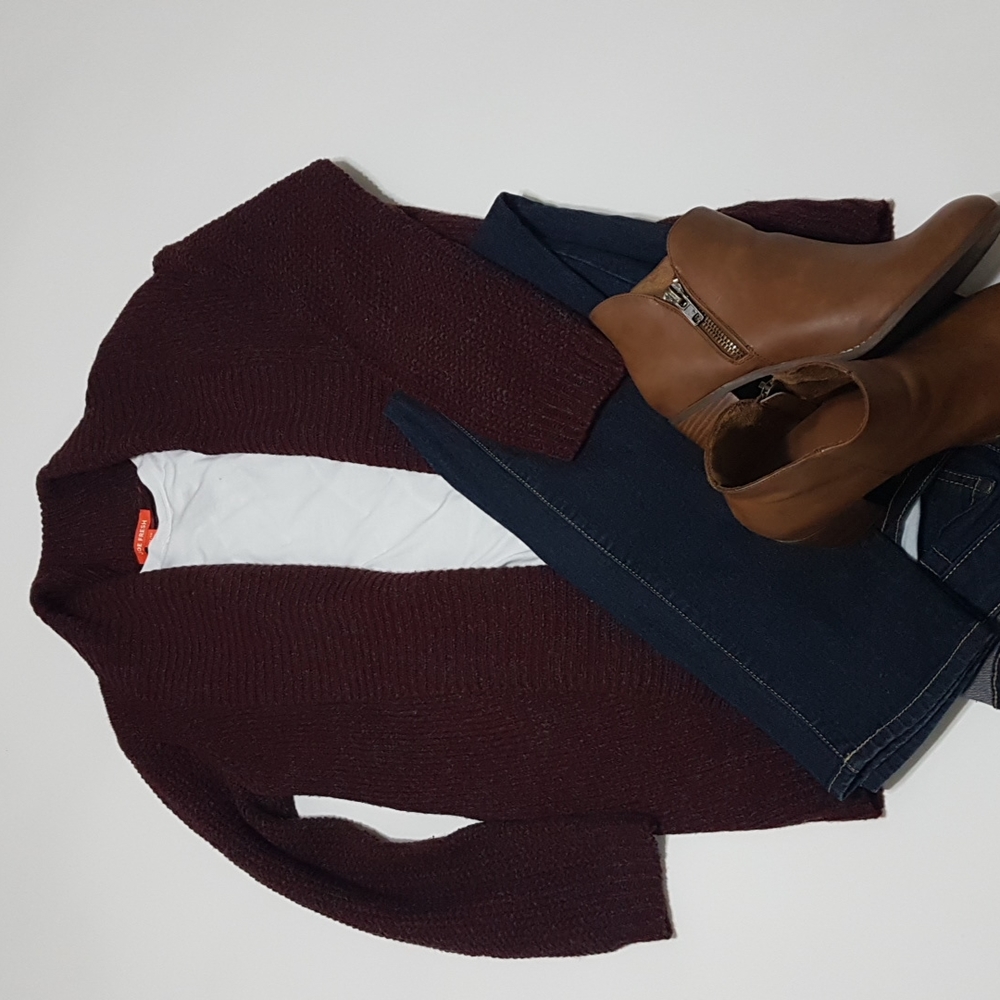 Burgundy Cardigan